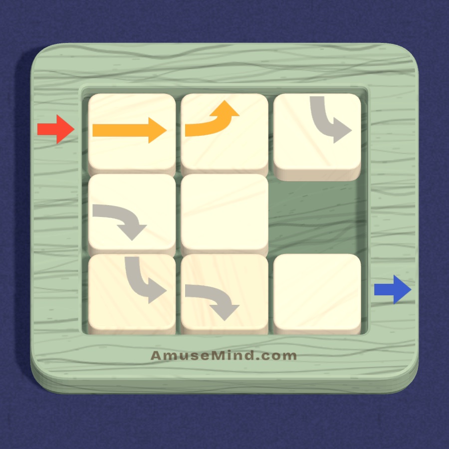 Road Slide: sliding road tiles with arrows