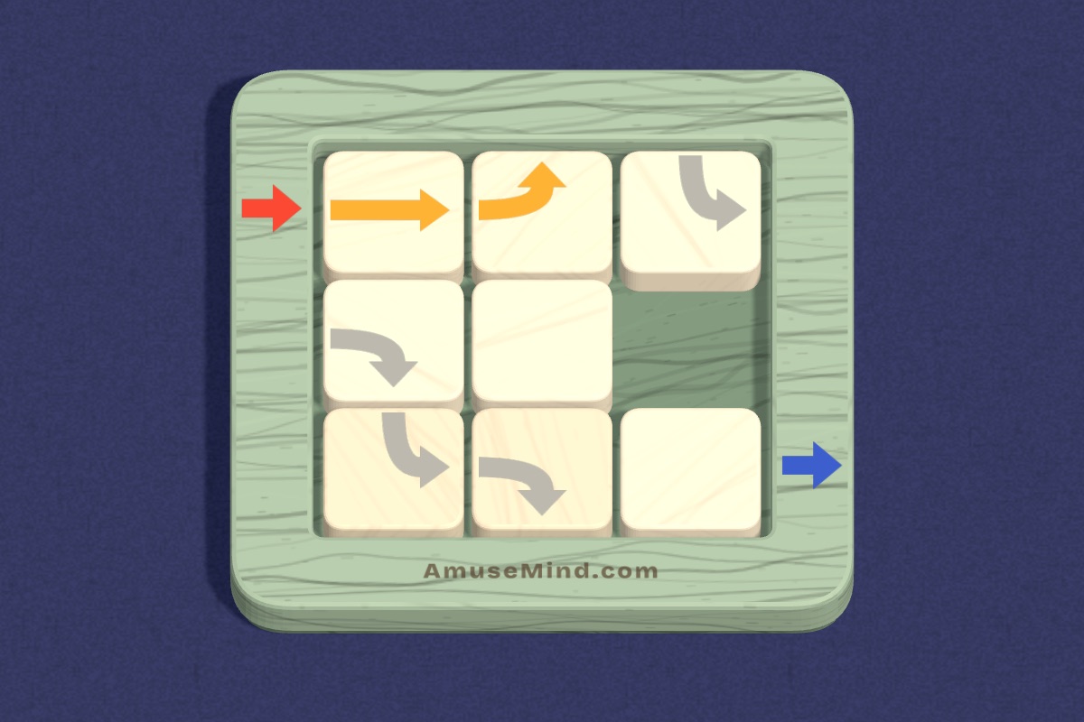 Road Slide: sliding road tiles with arrows