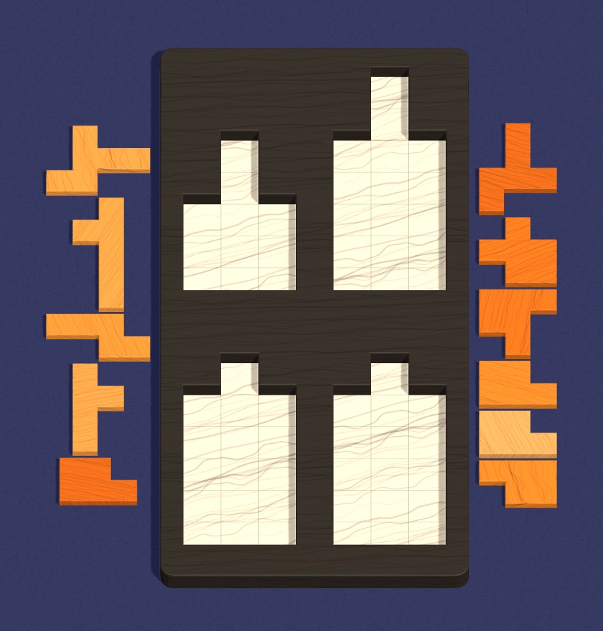 Six Bottles: six bottle-shaped holes and a pile of pieces